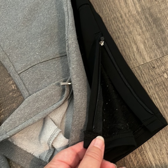 2 Pair OshKosh track pants! Zippers on ankle. Grey and Black pairs. Pockets. - Picture 5 of 12